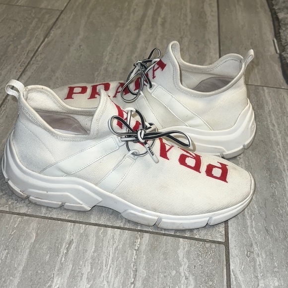 Prada logo knit sneakers - Picture 2 of 3